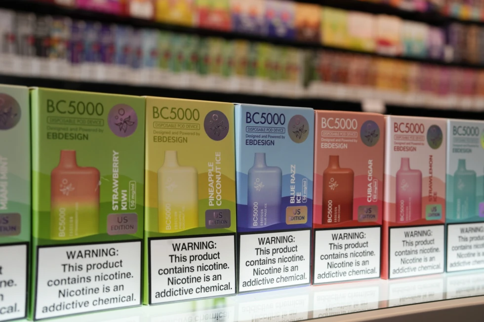 They have flavored illicit vaping products on store shelves.